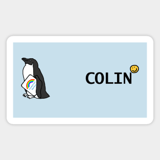 Colin and Penguin Essential Worker Rainbow Magnet